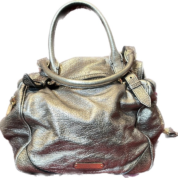 Large Pewter/metallic Burberry handbag - Picture 1 of 16